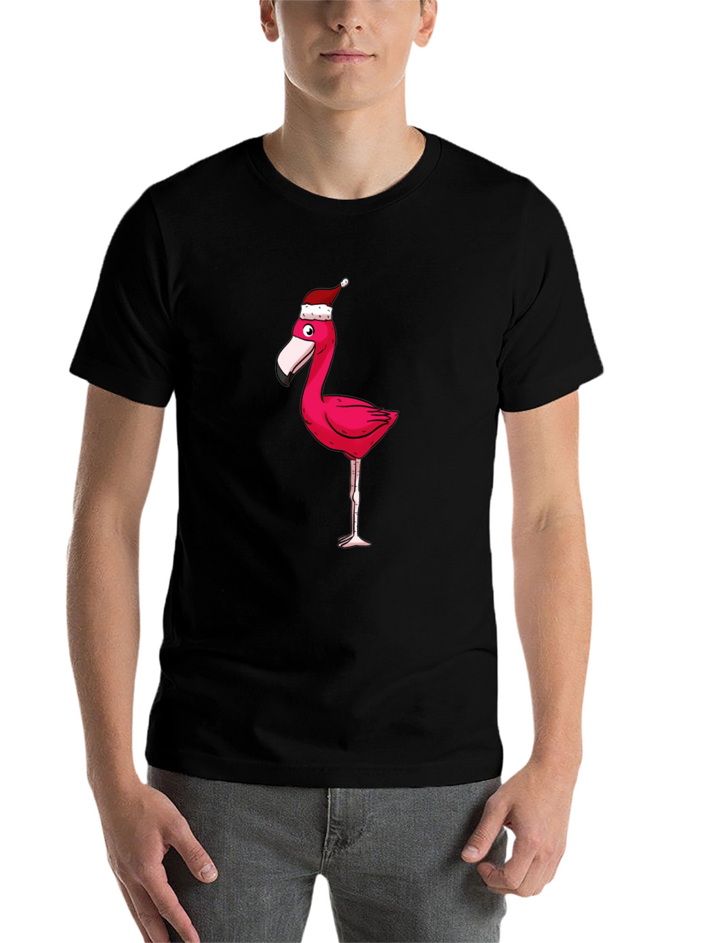 Festive Flamingo Graphic Tee