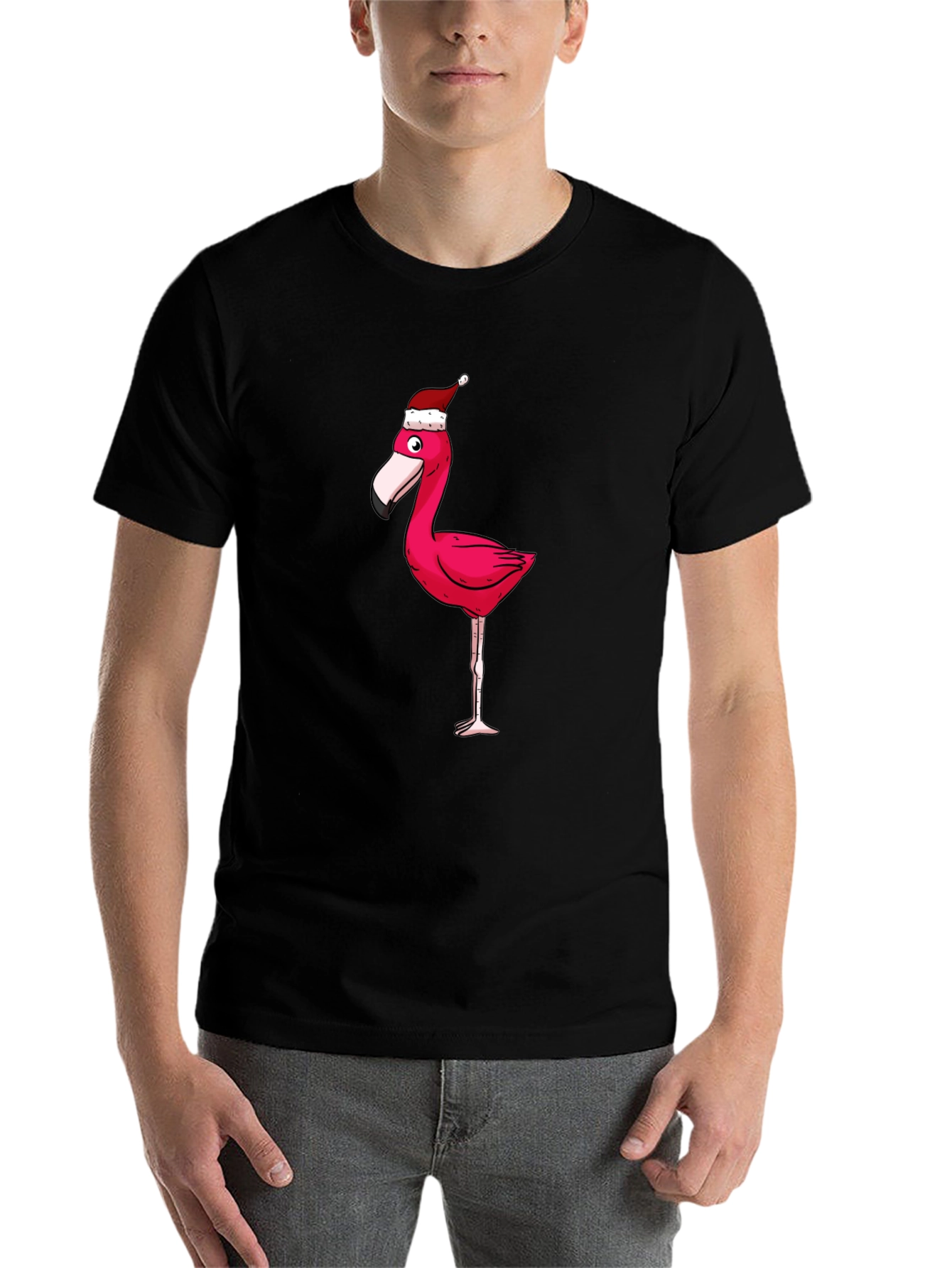 Festive Flamingo Graphic Tee