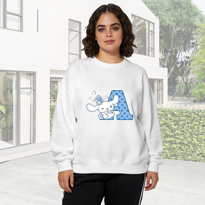 Adorable Cinnamoroll Letter A Graphic Crewneck Sweatshirt