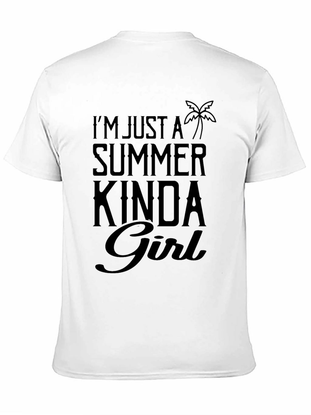 Summer Kinda Girl Black T-Shirt