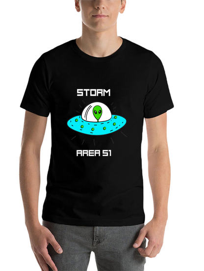 Storm Area 51 Alien UFO Graphic T-Shirt