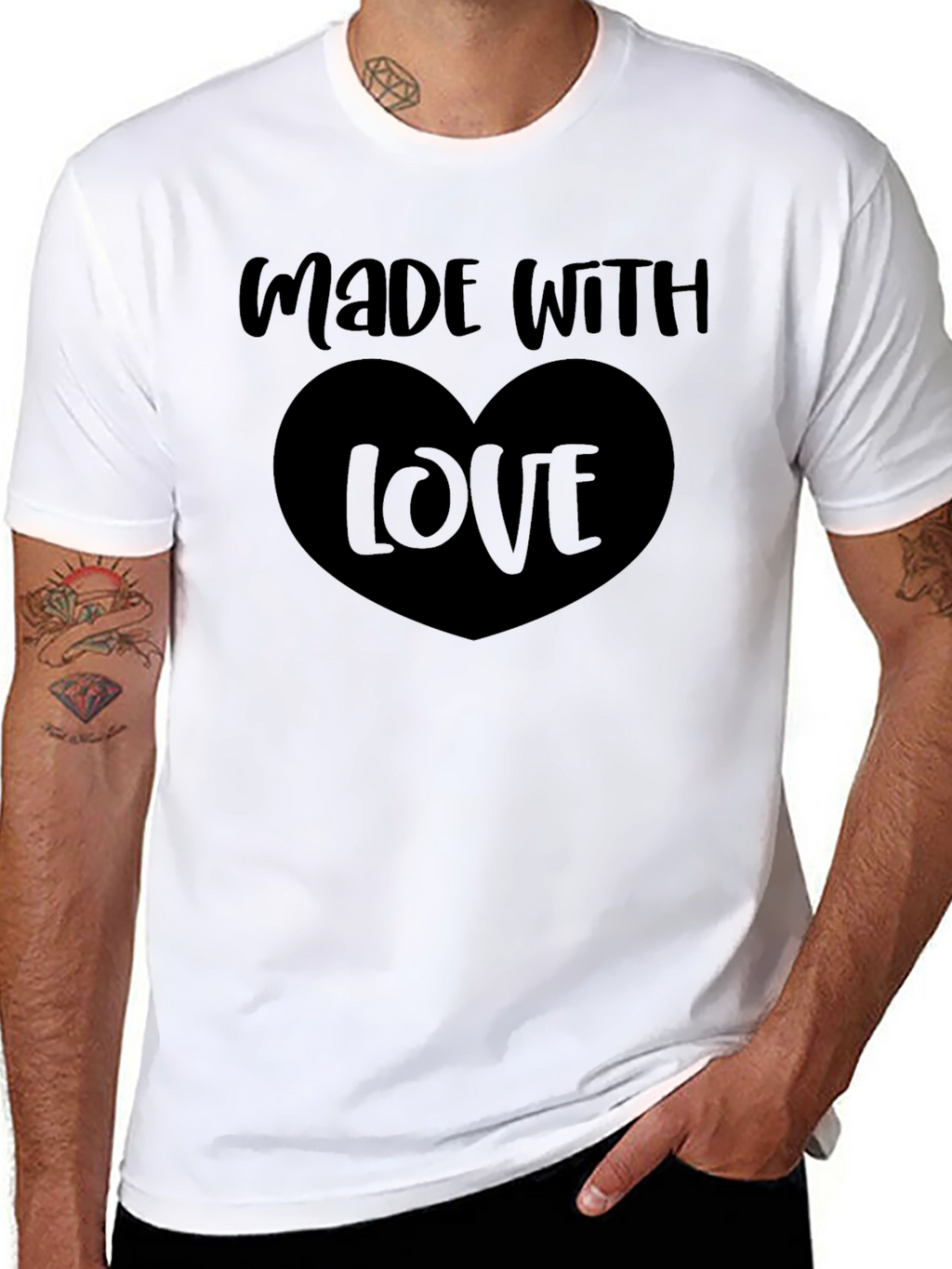 Made With Love Black T-Shirt