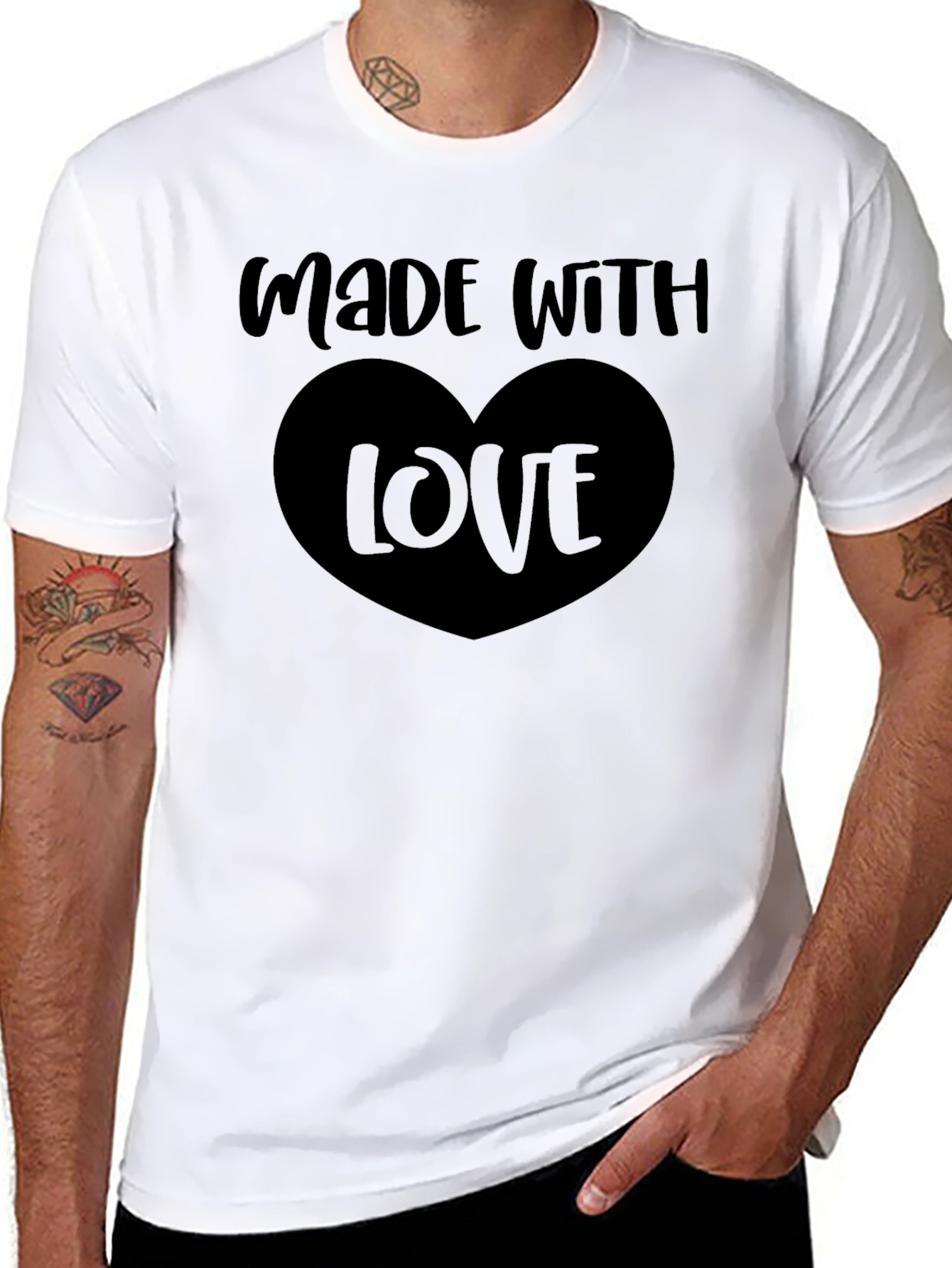 Made With Love Black T-Shirt
