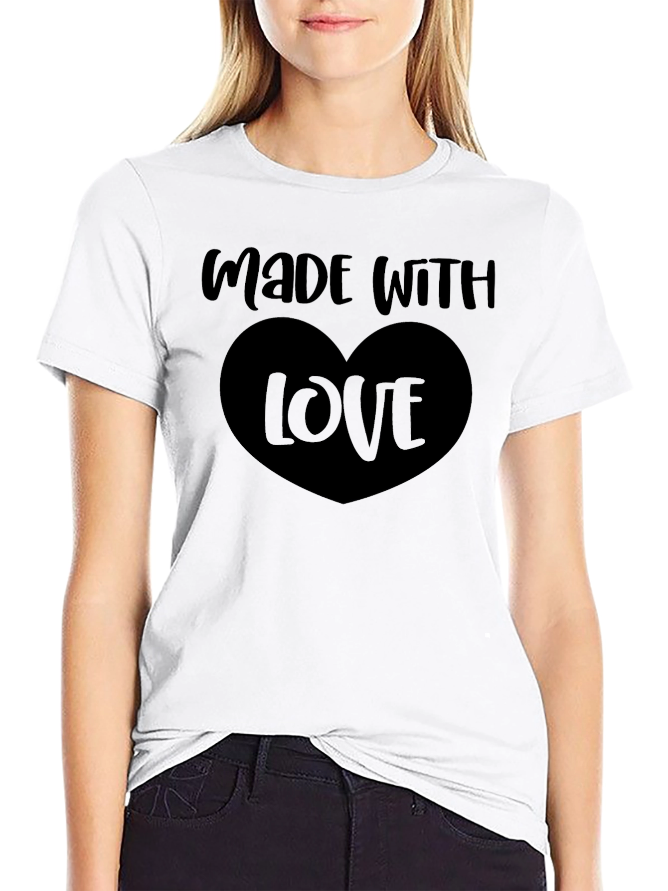 Made With Love Black T-Shirt