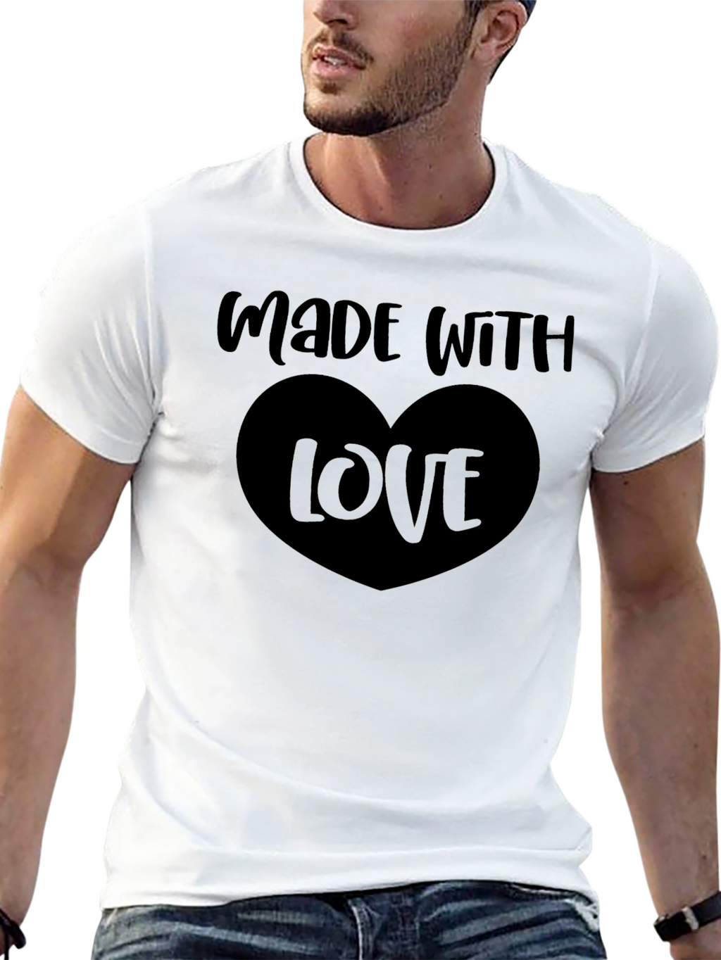 Made With Love Black T-Shirt