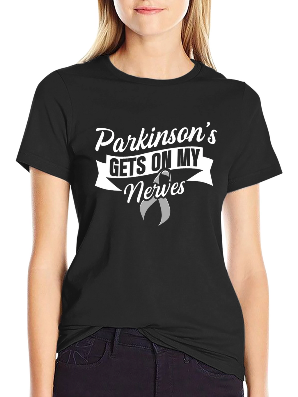 Parkinsons Awareness Black Graphic Tee