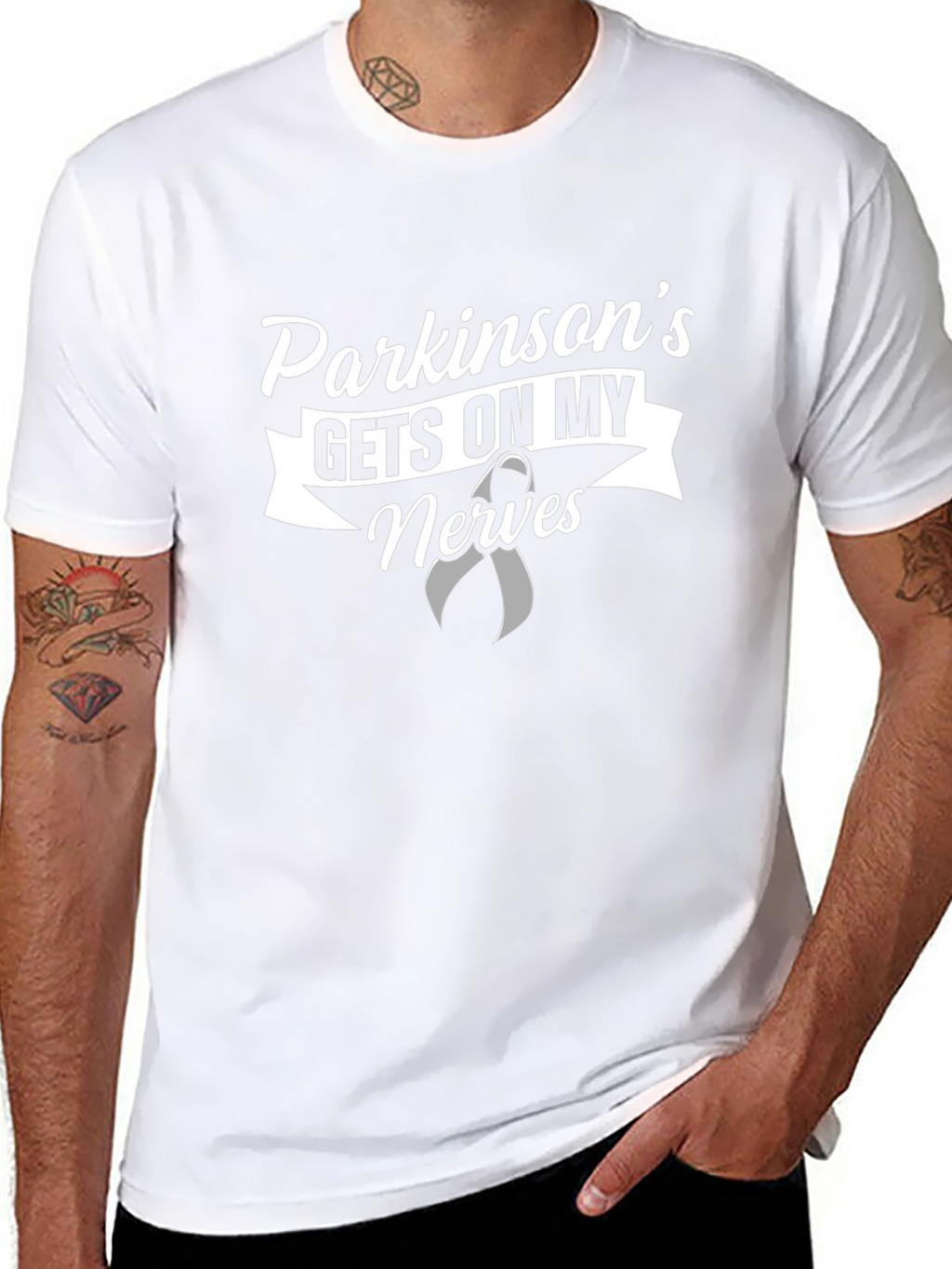 Parkinsons Awareness Black Graphic Tee