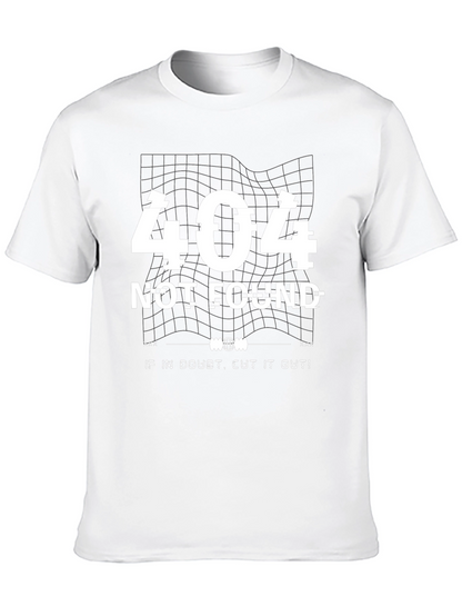 404 Not Found Graphic T-Shirt - Black