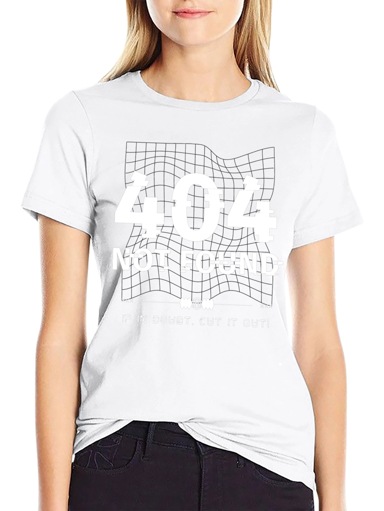 404 Not Found Graphic T-Shirt - Black
