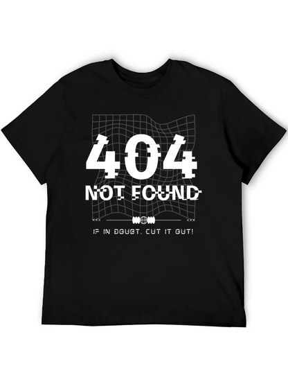404 Not Found Graphic T-Shirt - Black