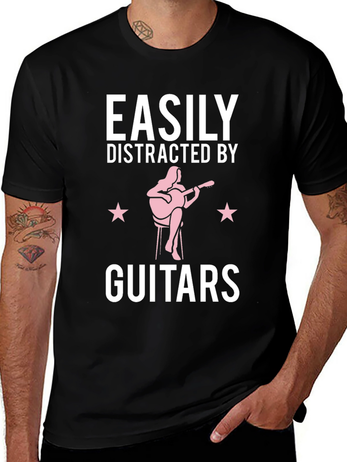 Easily Distracted By Guitars T-Shirt