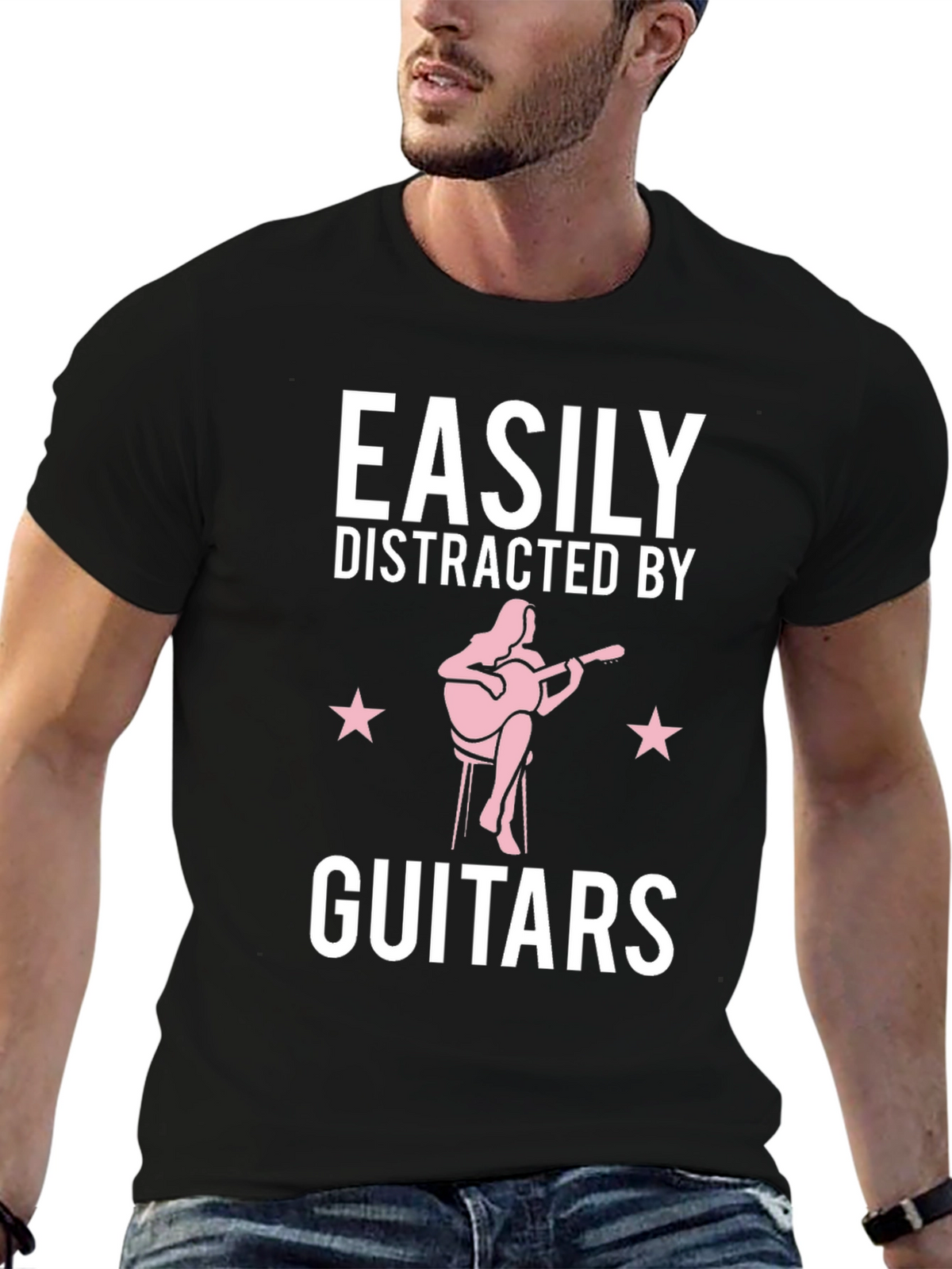 Easily Distracted By Guitars T-Shirt
