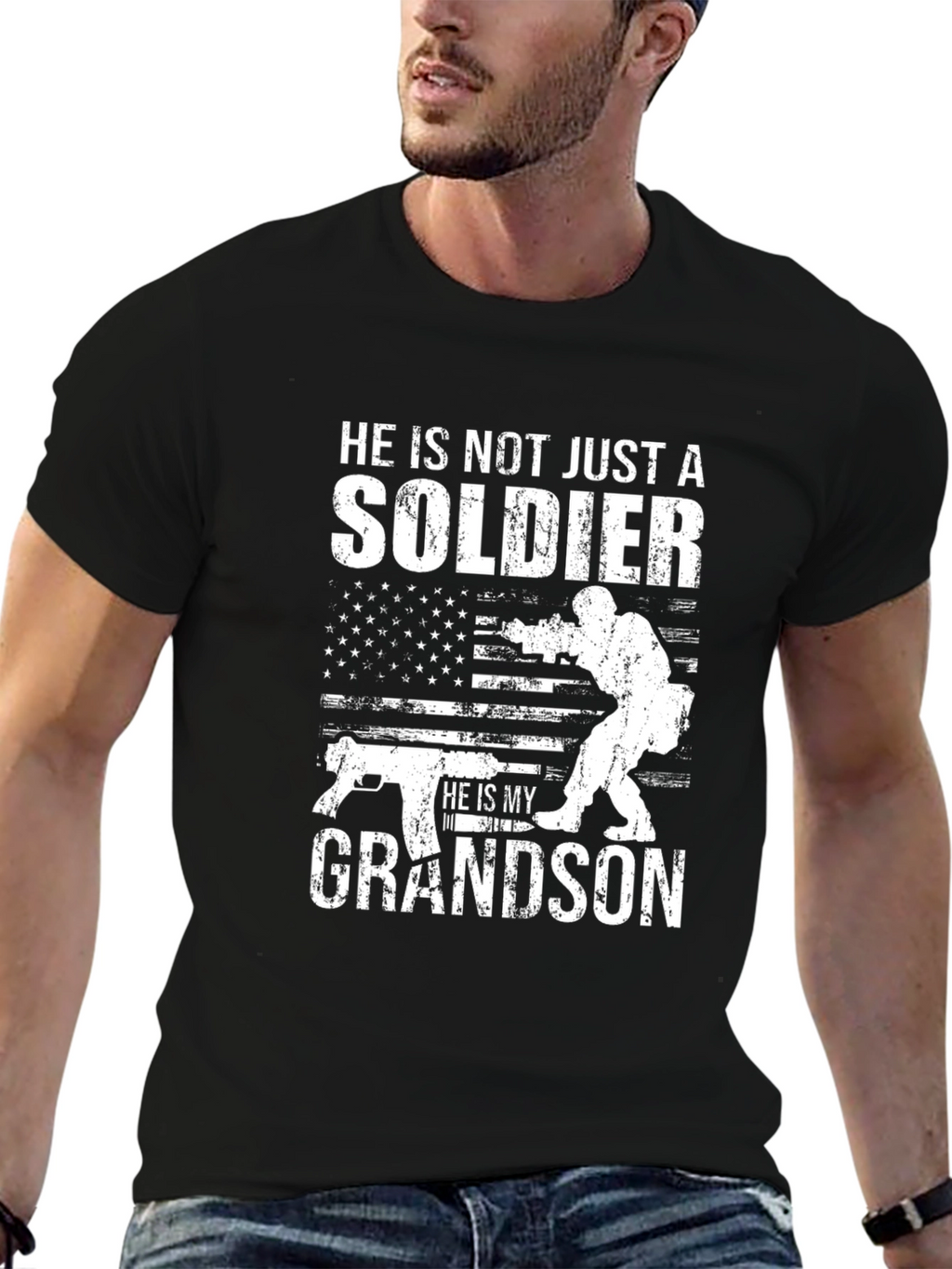 Grandson Soldier Graphic Tee - Patriotic