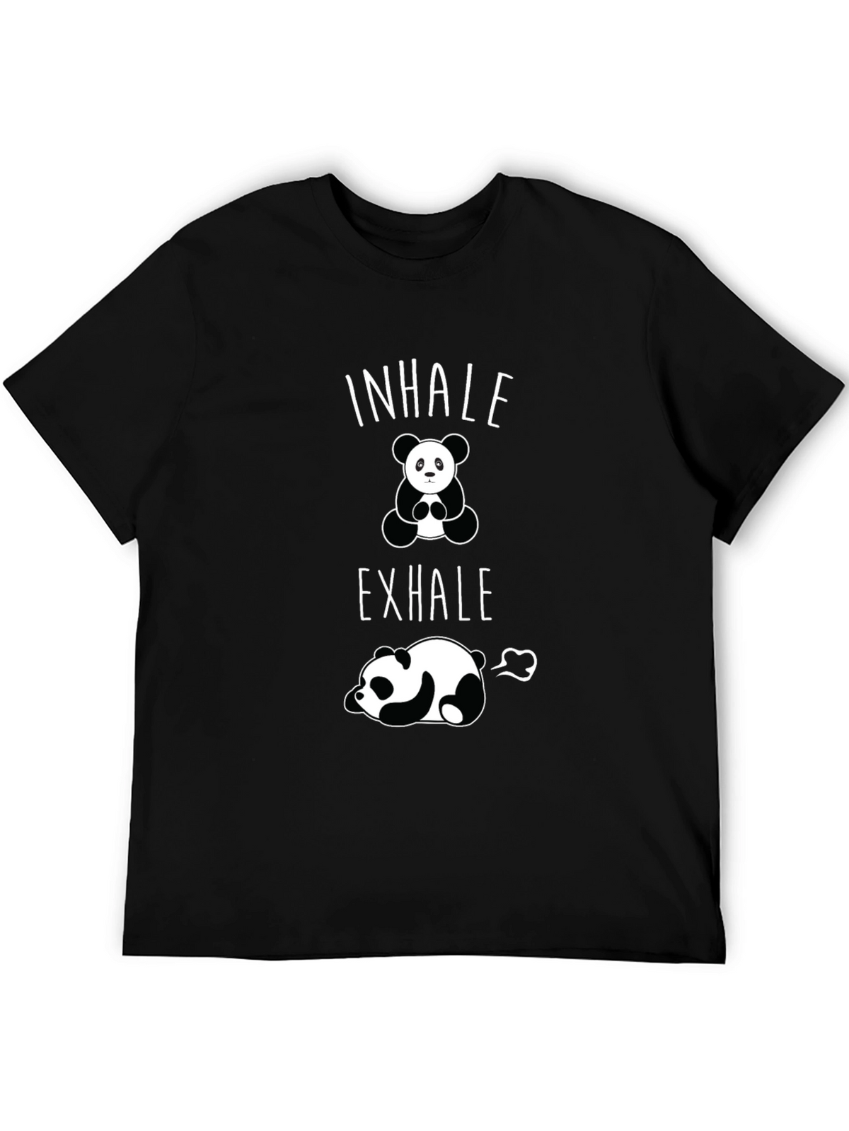 Inhale Exhale Panda Graphic T-Shirt