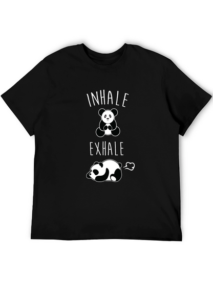 Inhale Exhale Panda Graphic T-Shirt