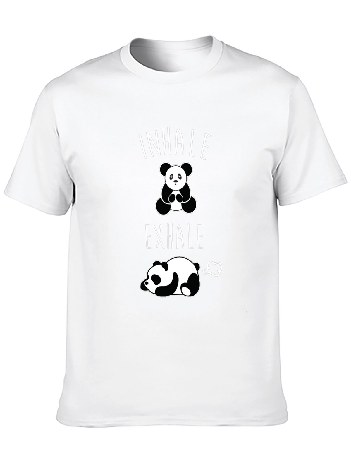 Inhale Exhale Panda Graphic T-Shirt