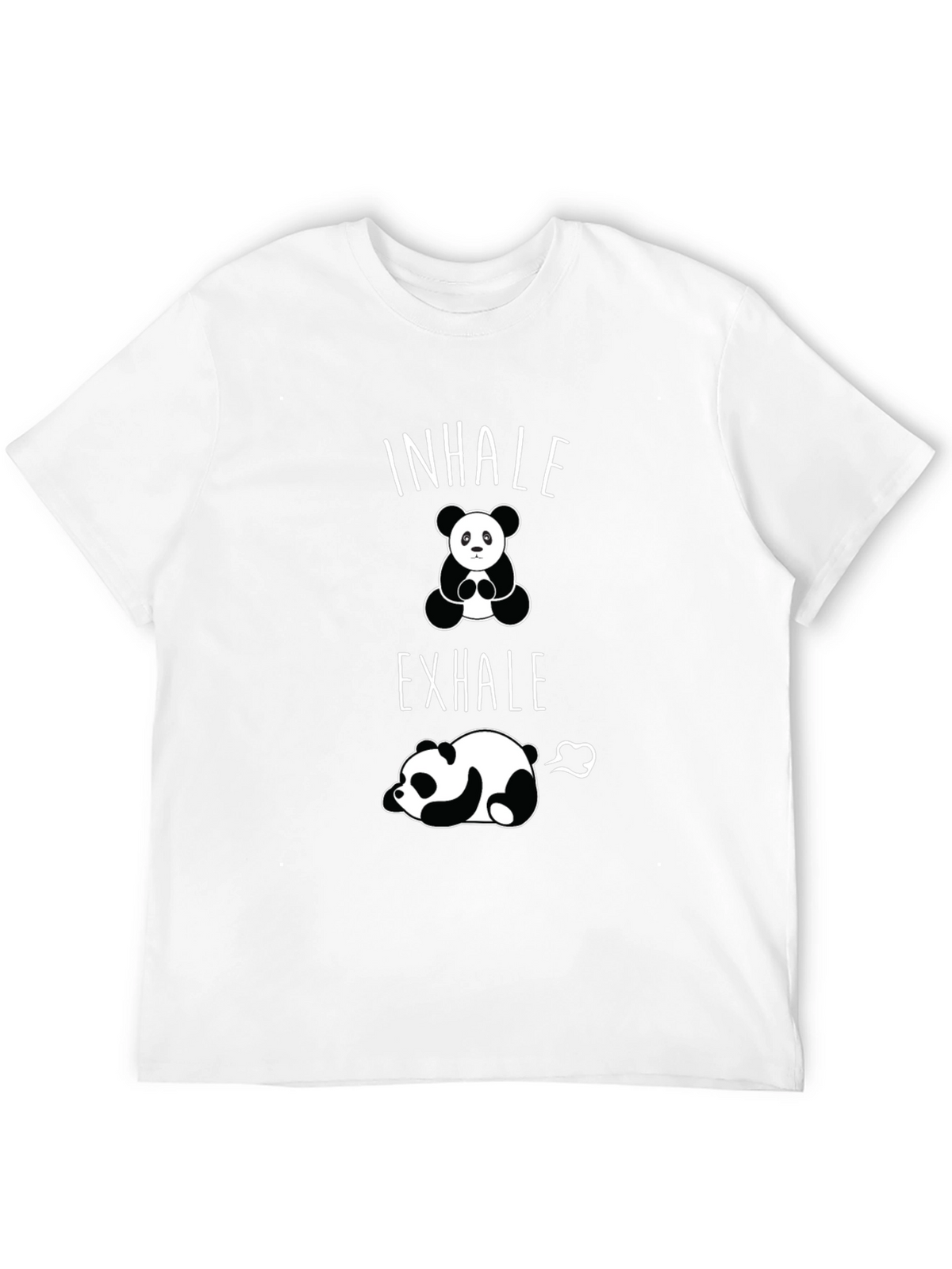 Inhale Exhale Panda Graphic T-Shirt
