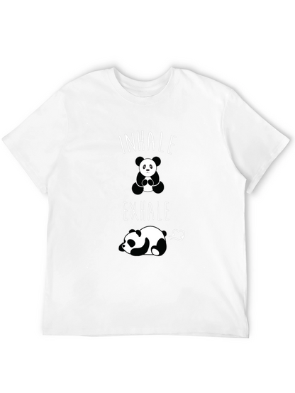 Inhale Exhale Panda Graphic T-Shirt