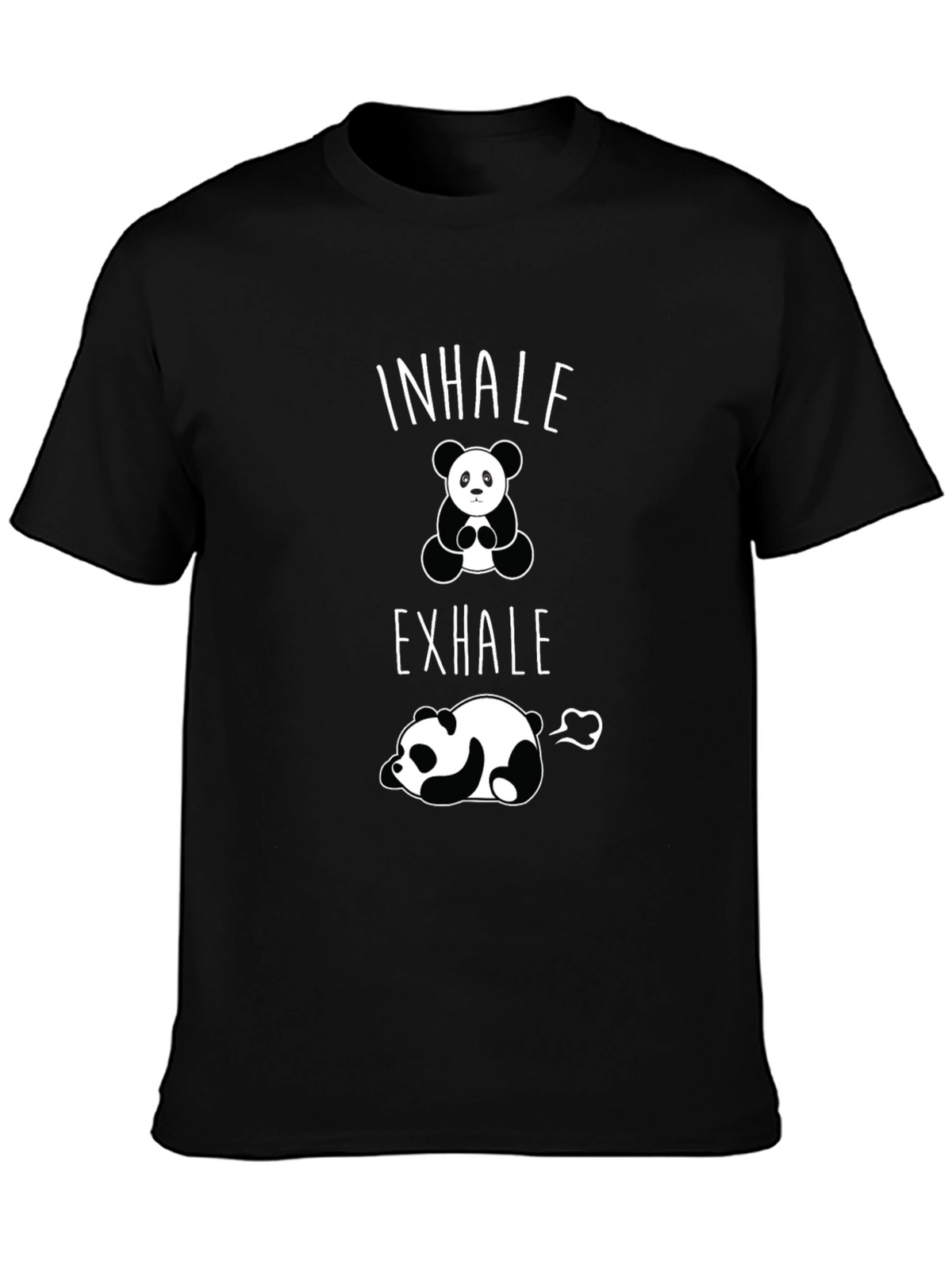 Inhale Exhale Panda Graphic T-Shirt