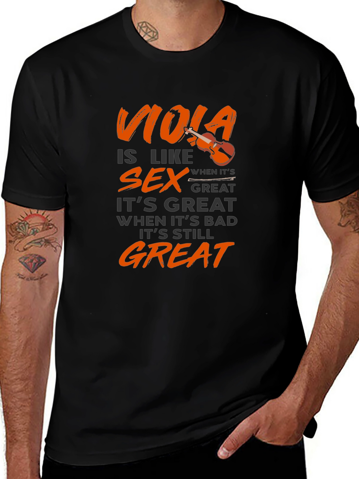 Viola is Like Sex T-Shirt - Musician Humor