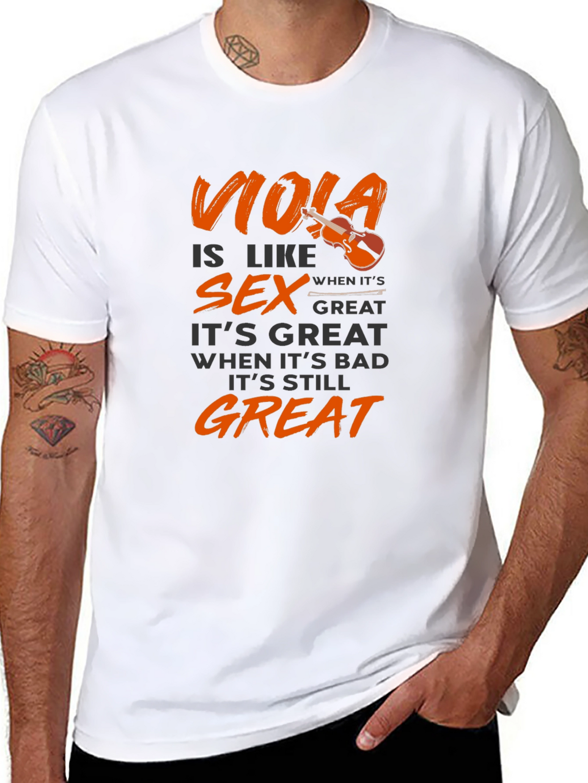 Viola is Like Sex T-Shirt - Musician Humor