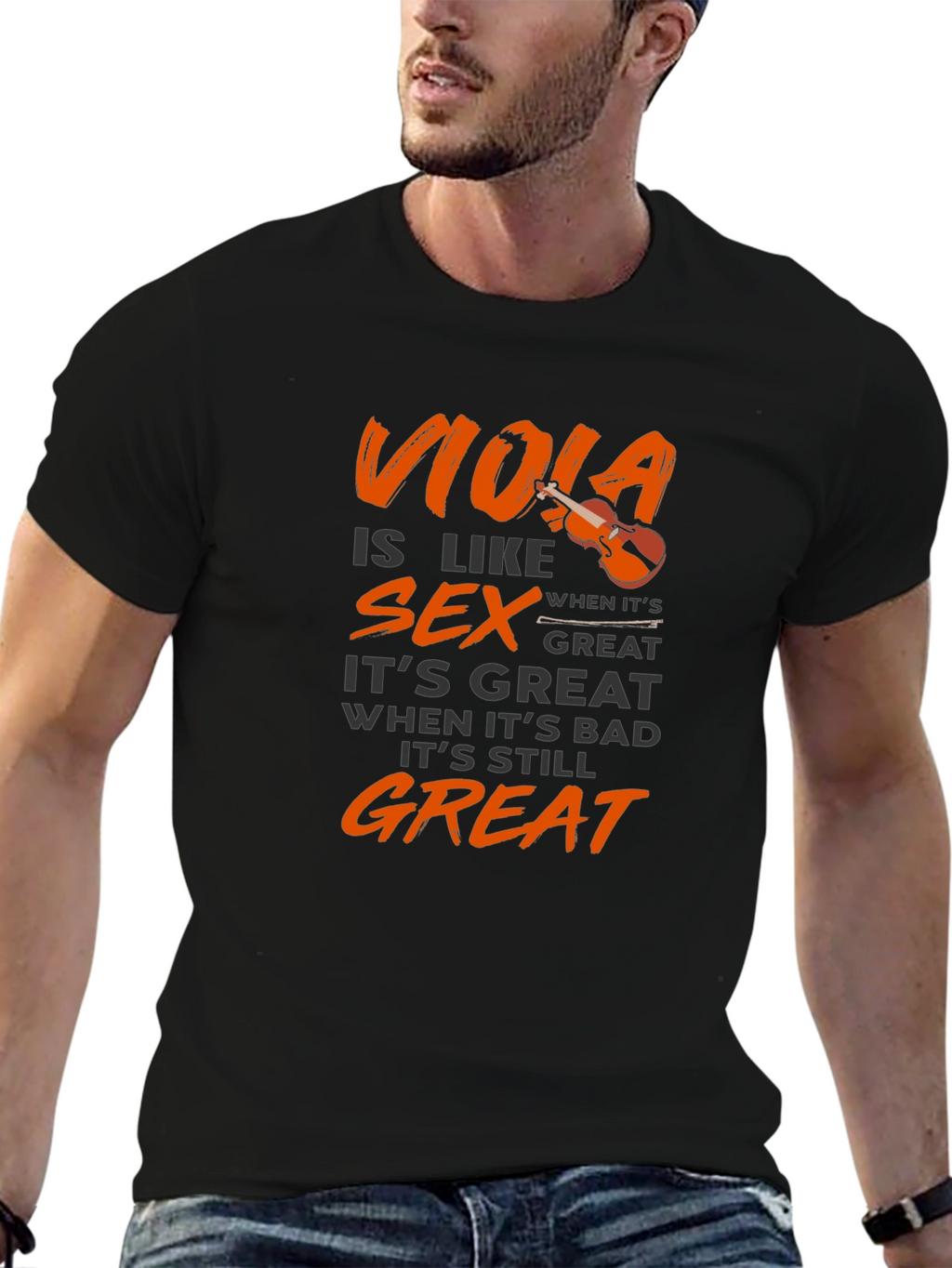 Viola is Like Sex T-Shirt - Musician Humor