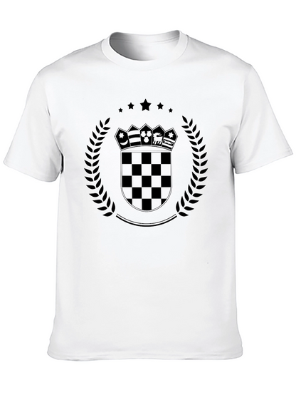 Croatia Coat of Arms Black T-Shirt - Croatian Pride
