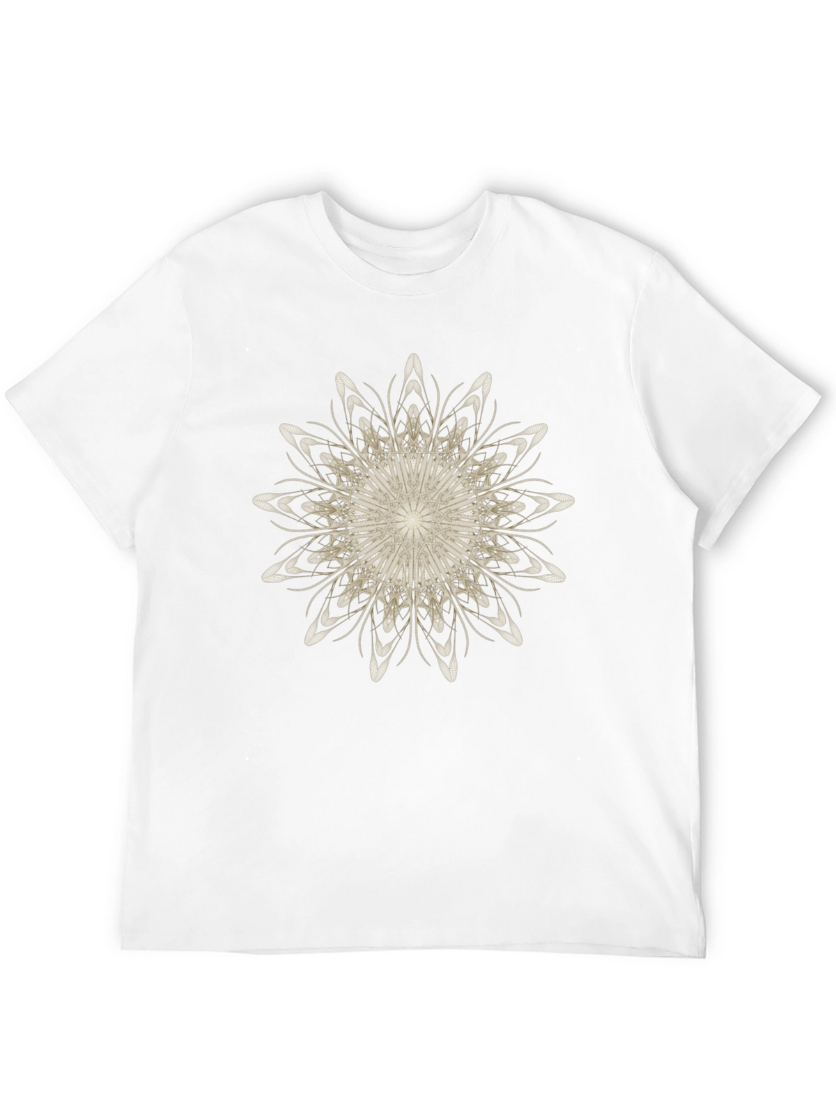 Abstract Floral Graphic Black T-Shirt