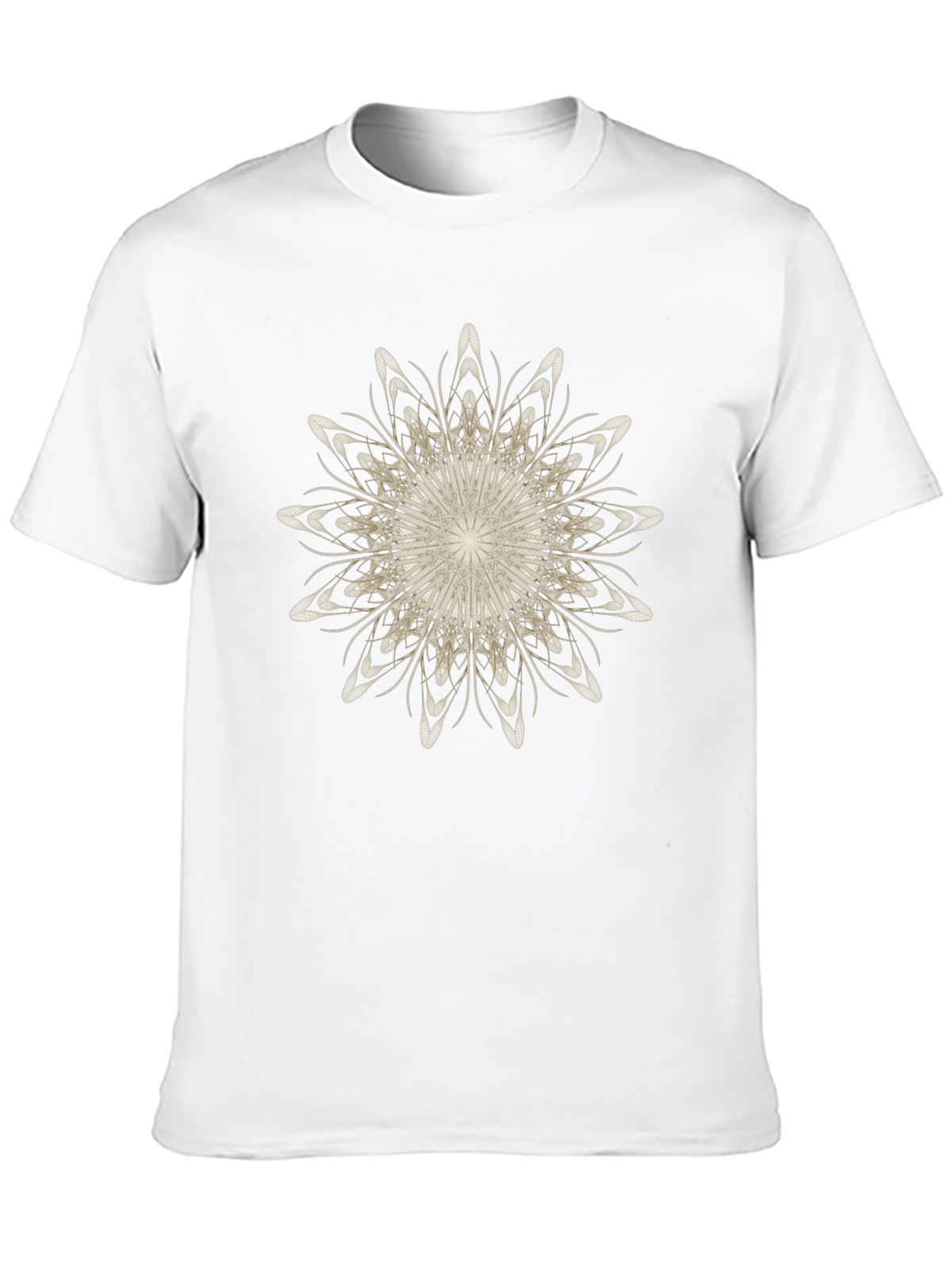 Abstract Floral Graphic Black T-Shirt