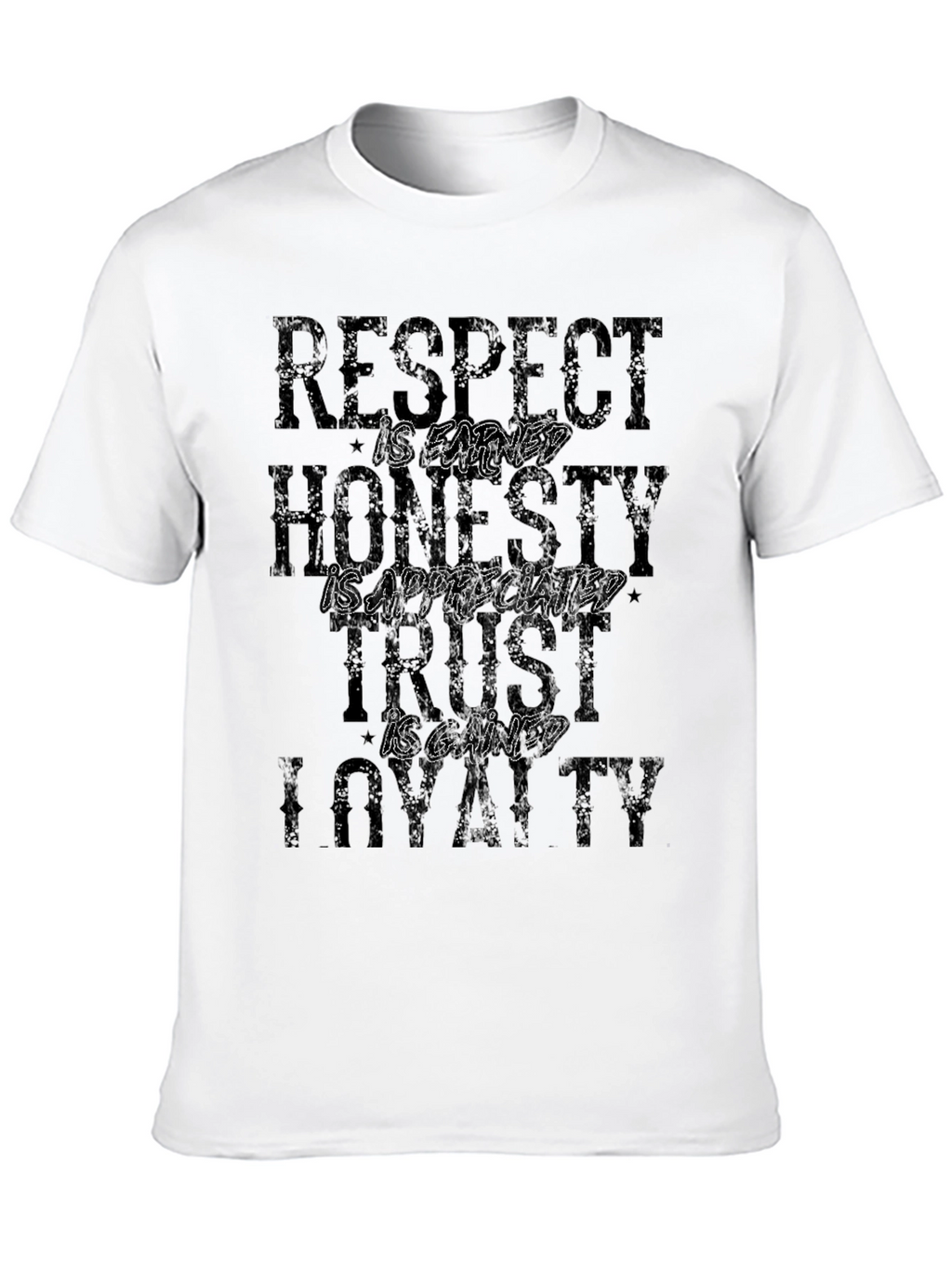 Respect Honesty Trust Loyalty Graphic T-Shirt