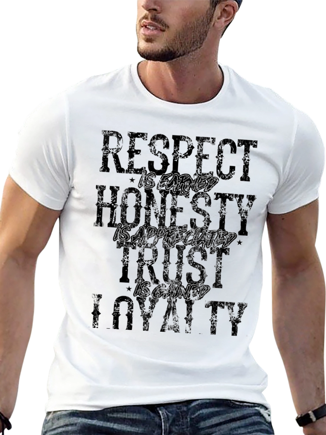 Respect Honesty Trust Loyalty Graphic T-Shirt