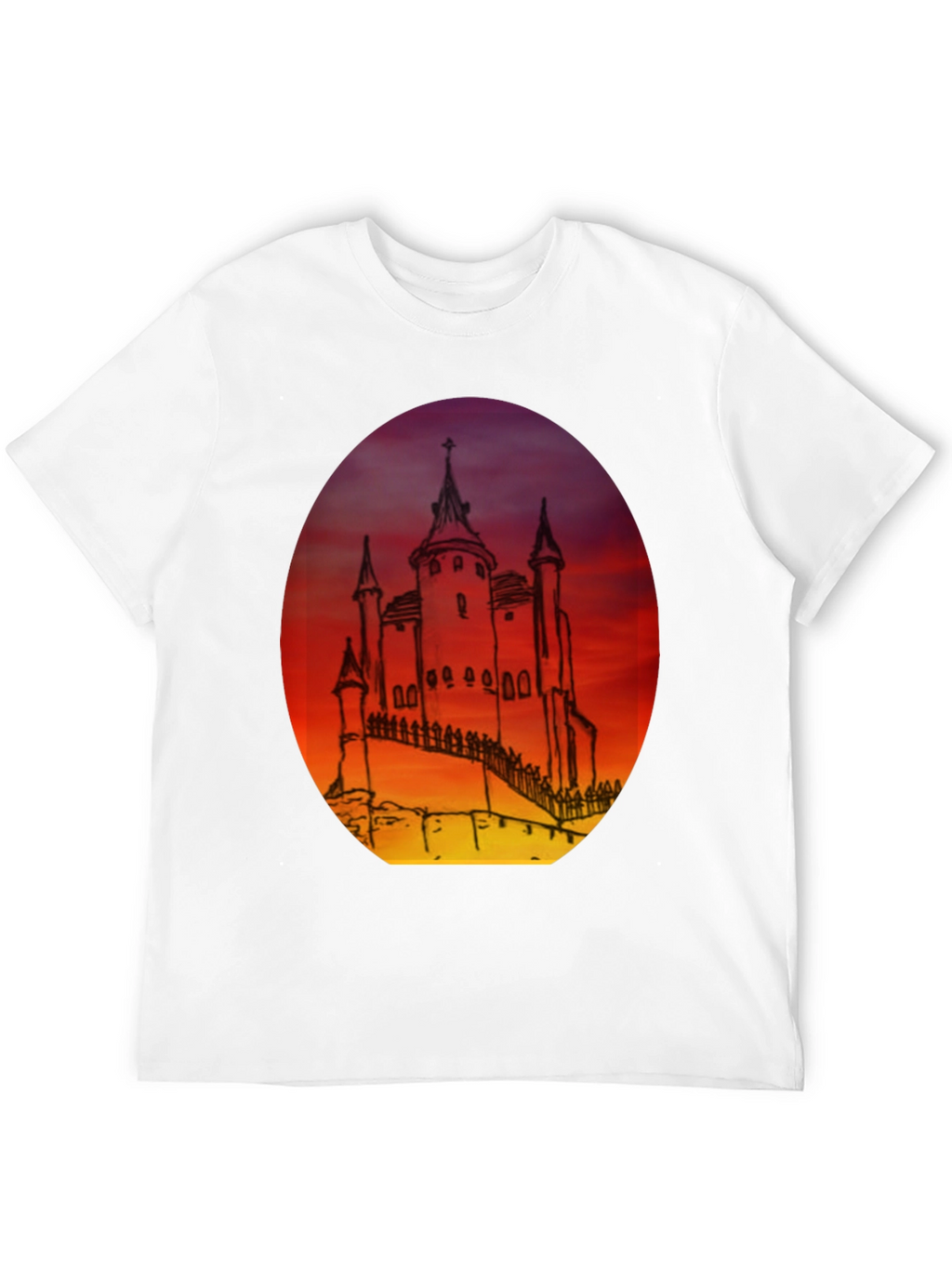 Castle Sunset Graphic Tee