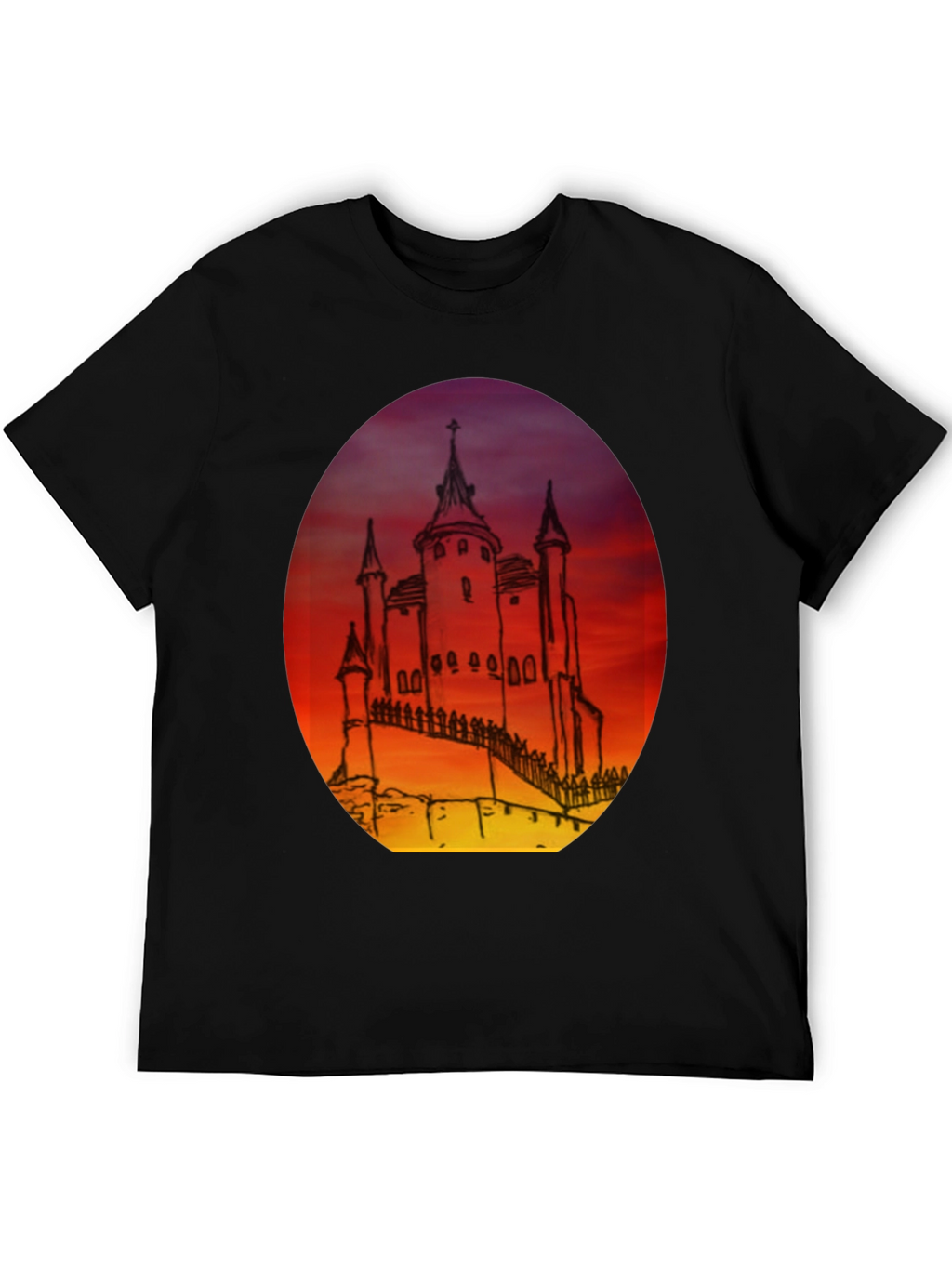 Castle Sunset Graphic Tee