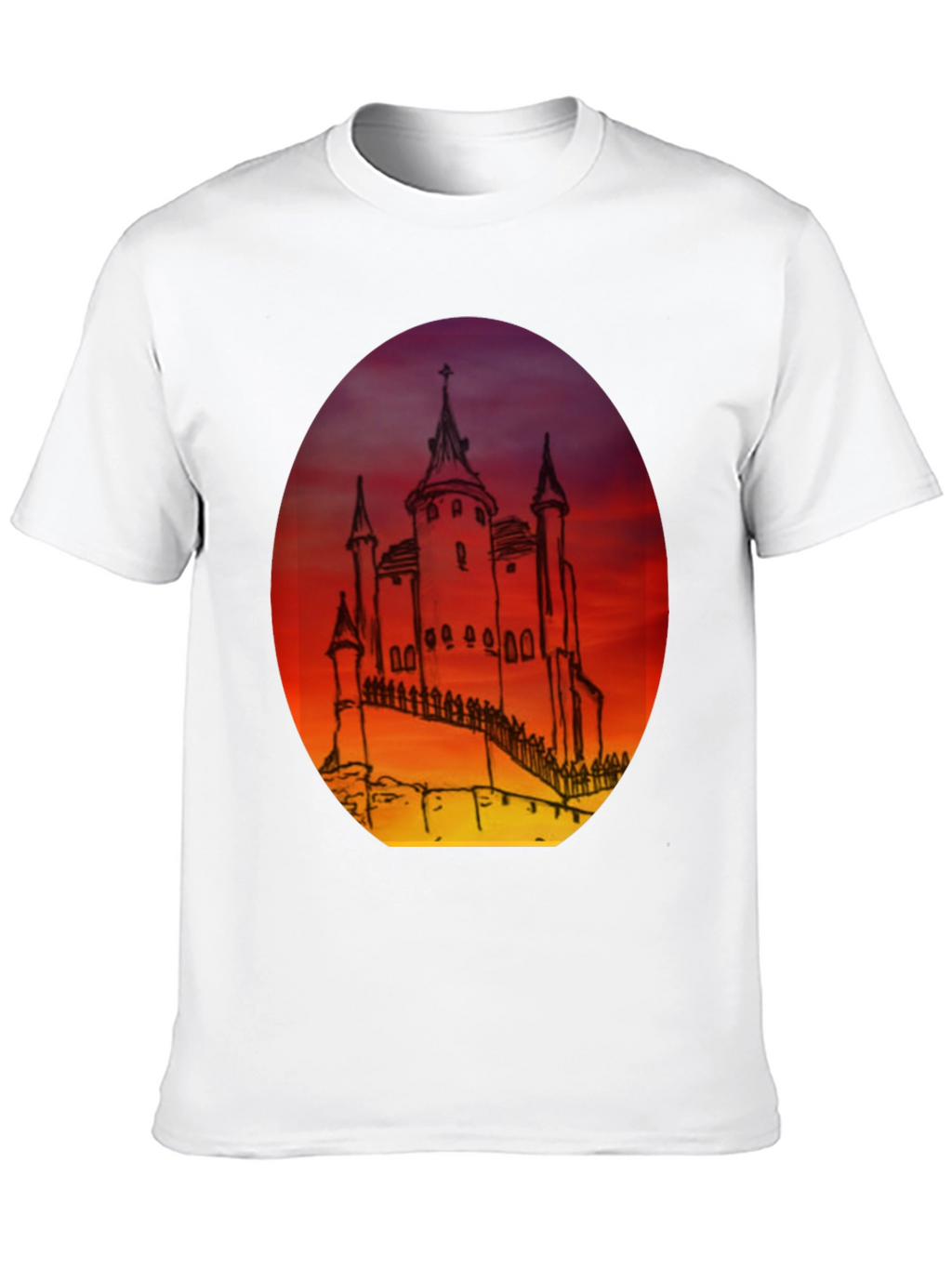 Castle Sunset Graphic Tee