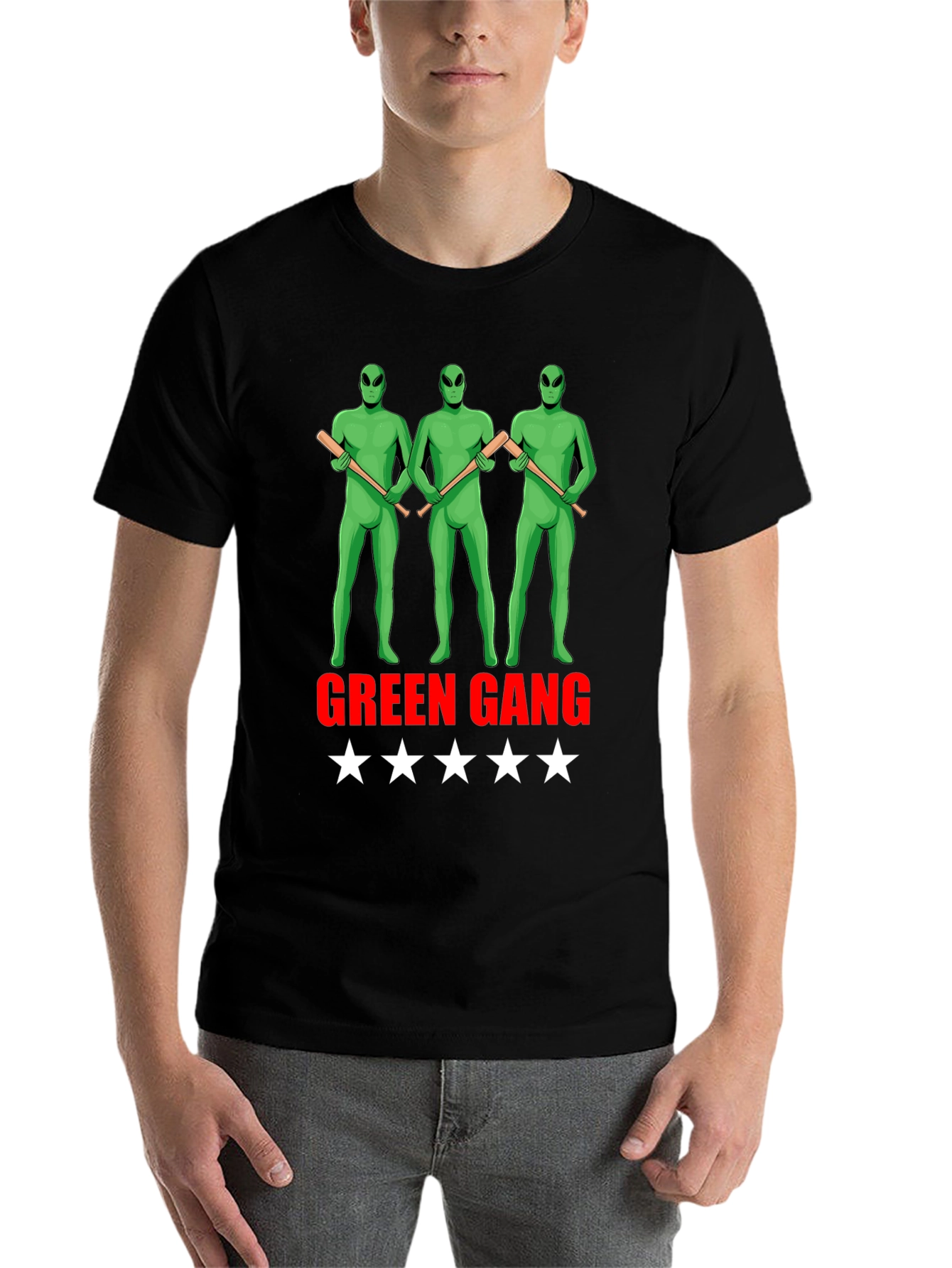 Green Gang Alien Graphic Tee