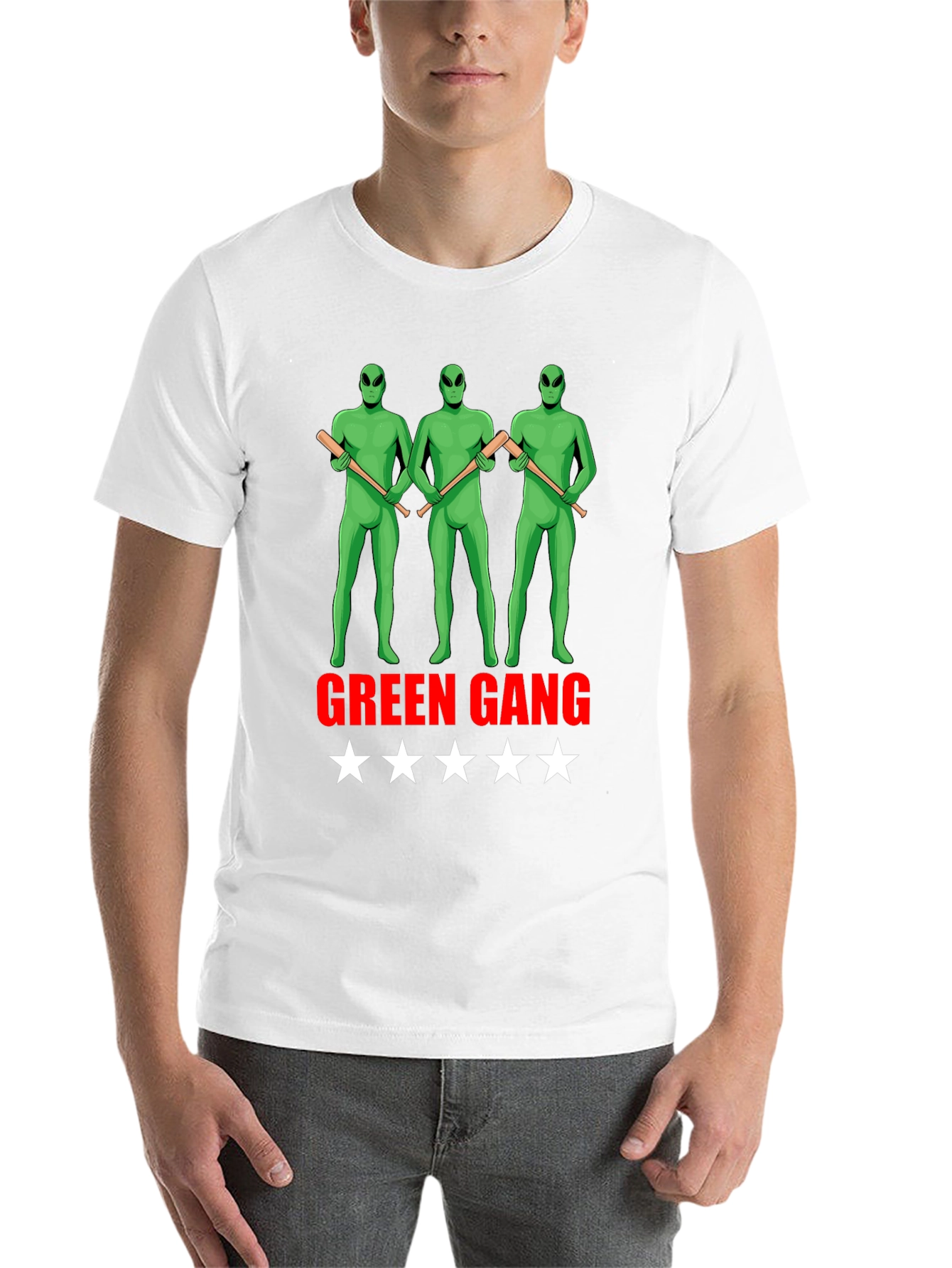 Green Gang Alien Graphic Tee