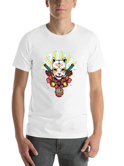 Japanese Kitsune Mask Graphic Tee