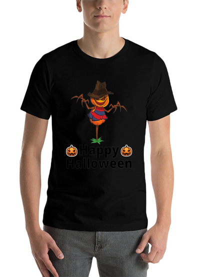 Happy Halloween Scarecrow Graphic T-Shirt