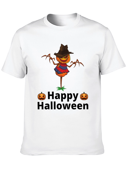 Happy Halloween Scarecrow Graphic T-Shirt