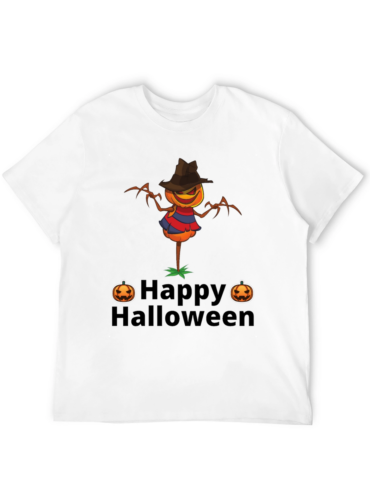 Happy Halloween Scarecrow Graphic T-Shirt