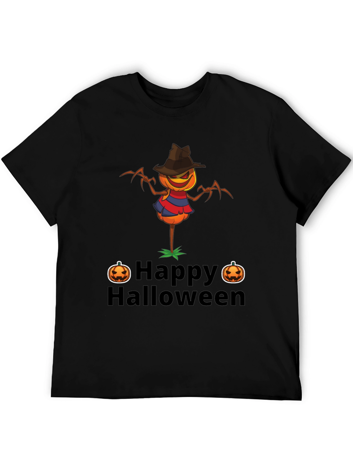 Happy Halloween Scarecrow Graphic T-Shirt