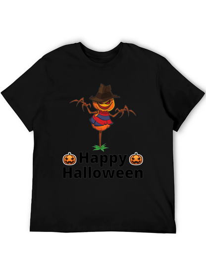 Happy Halloween Scarecrow Graphic T-Shirt