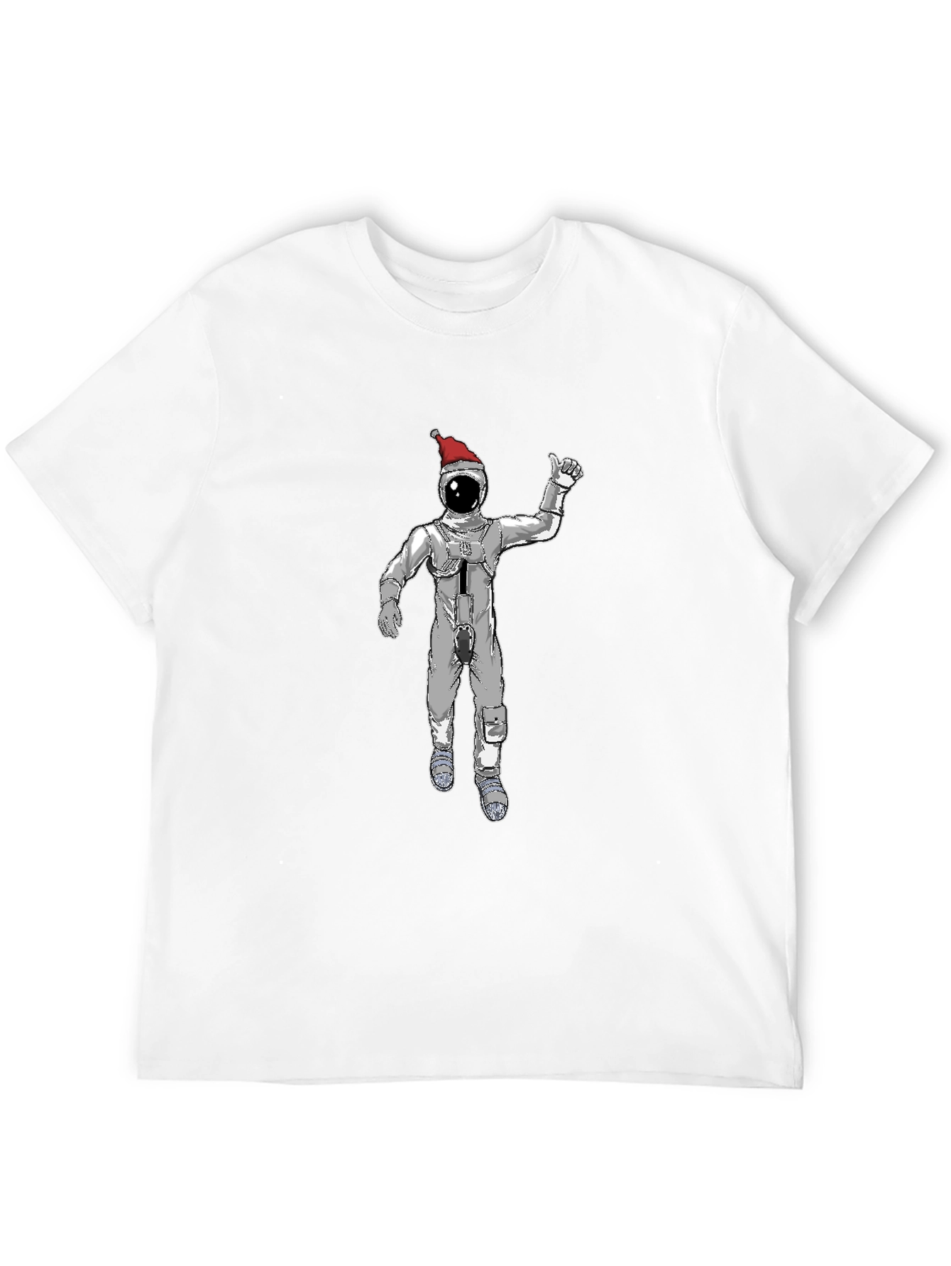 Christmas Spaceman Graphic Tee - Black
