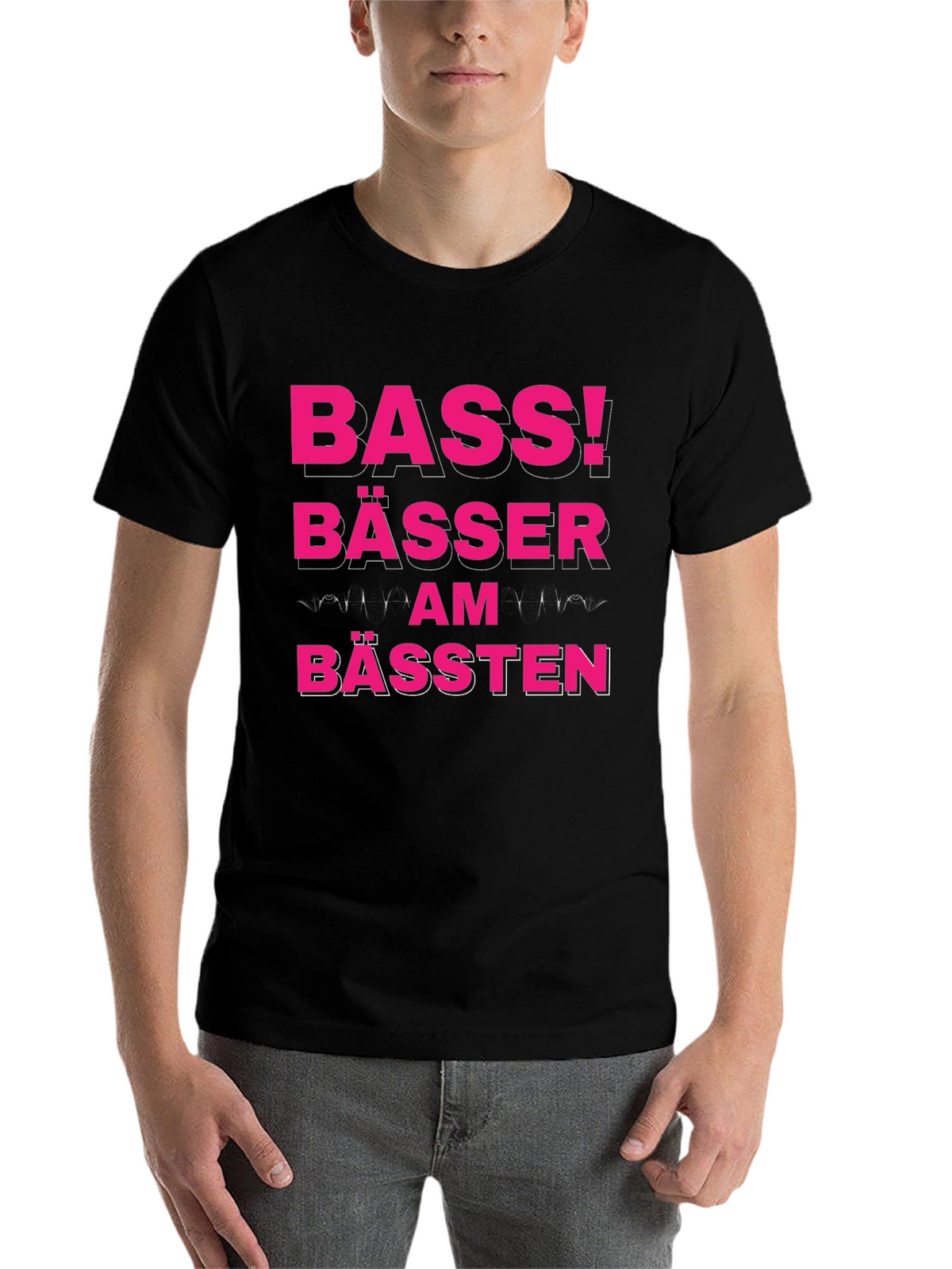 Bass! Bässer Am Bässten Funny German T-Shirt