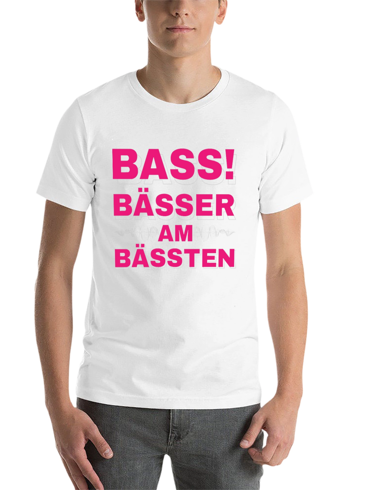 Bass! Bässer Am Bässten Funny German T-Shirt