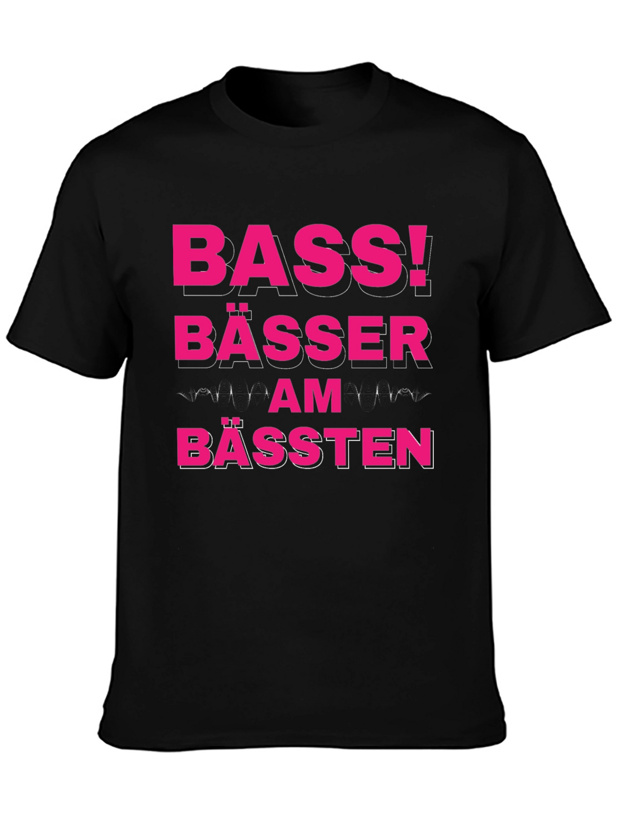 Bass! Bässer Am Bässten Funny German T-Shirt