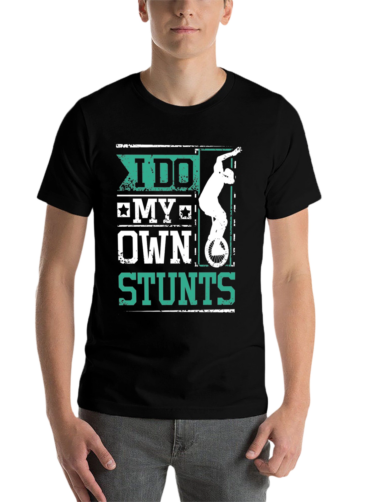 I Do My Own Stunts Graphic Tee Shirt