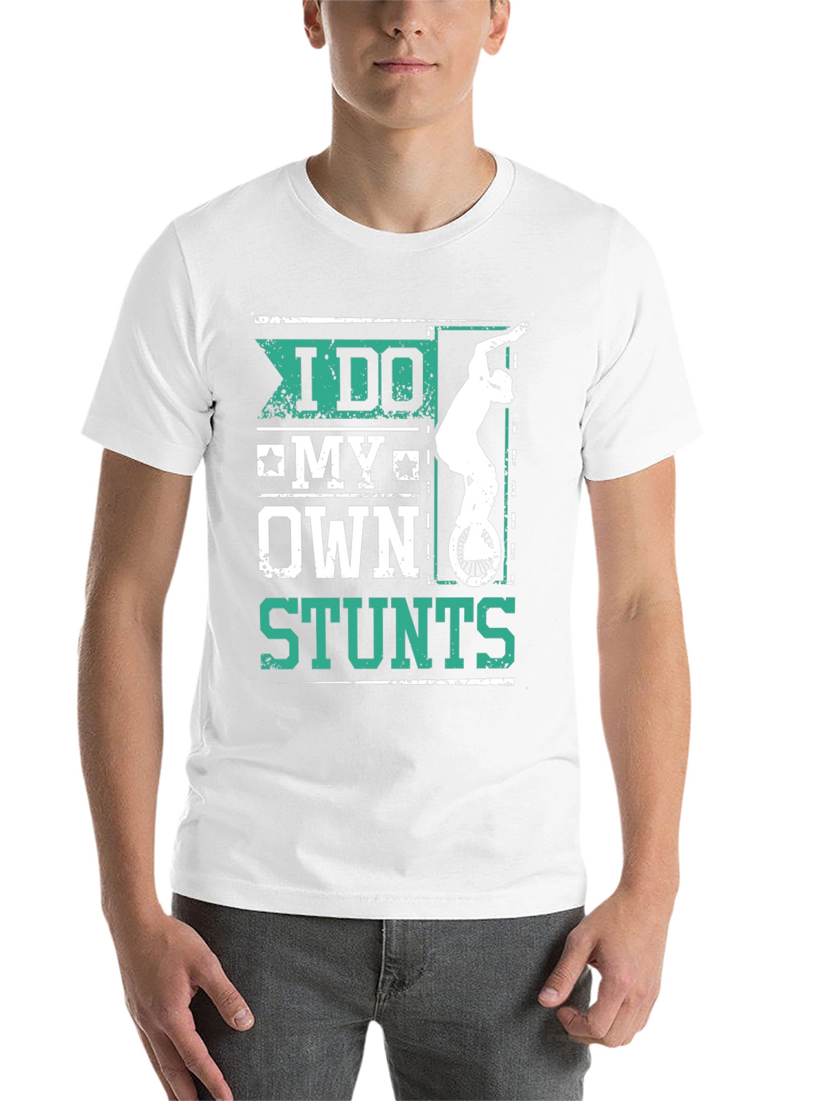 I Do My Own Stunts Graphic Tee Shirt