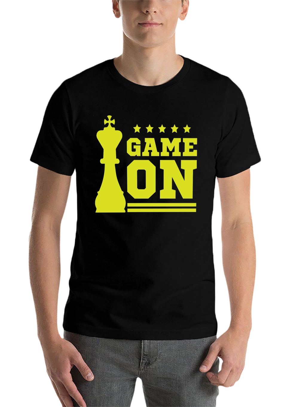Game On Chess King Graphic Tee - Black