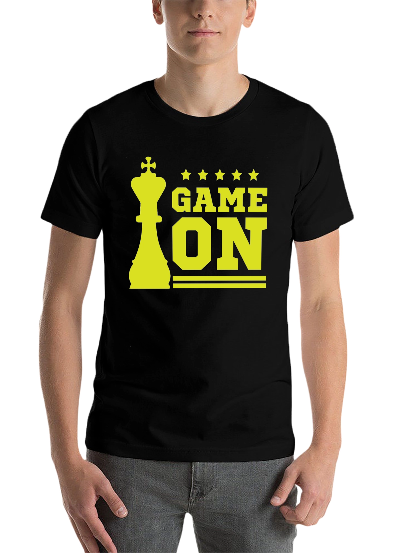 Game On Chess King Graphic Tee - Black